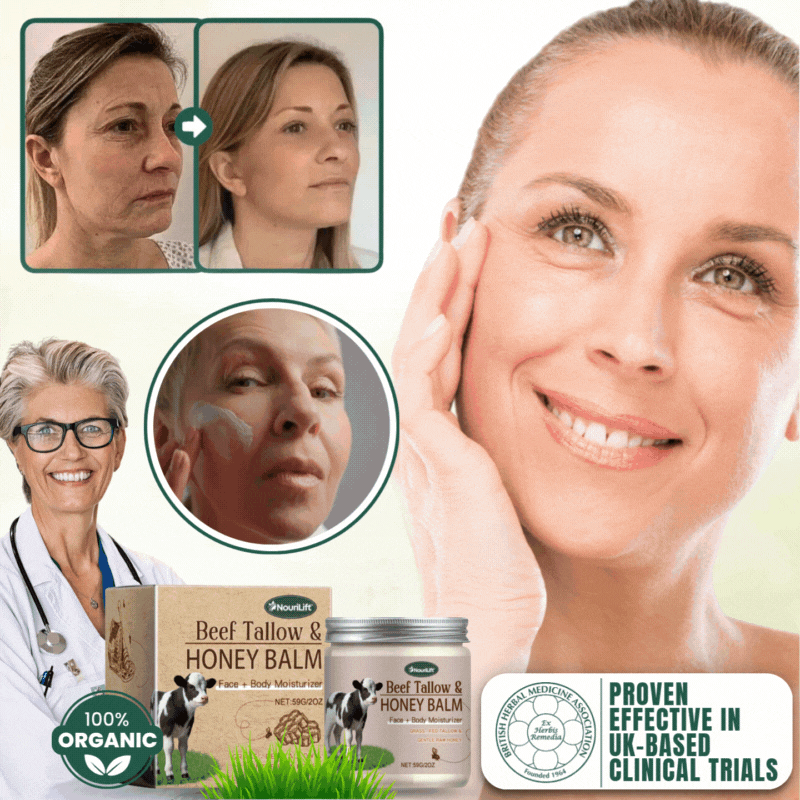 NouriLift™ | Beef Tallow & Manuka Honey Balm for Skin Firming