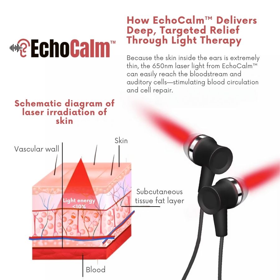 EchoCalm™ | Red Light Therapy Tinnitus Device