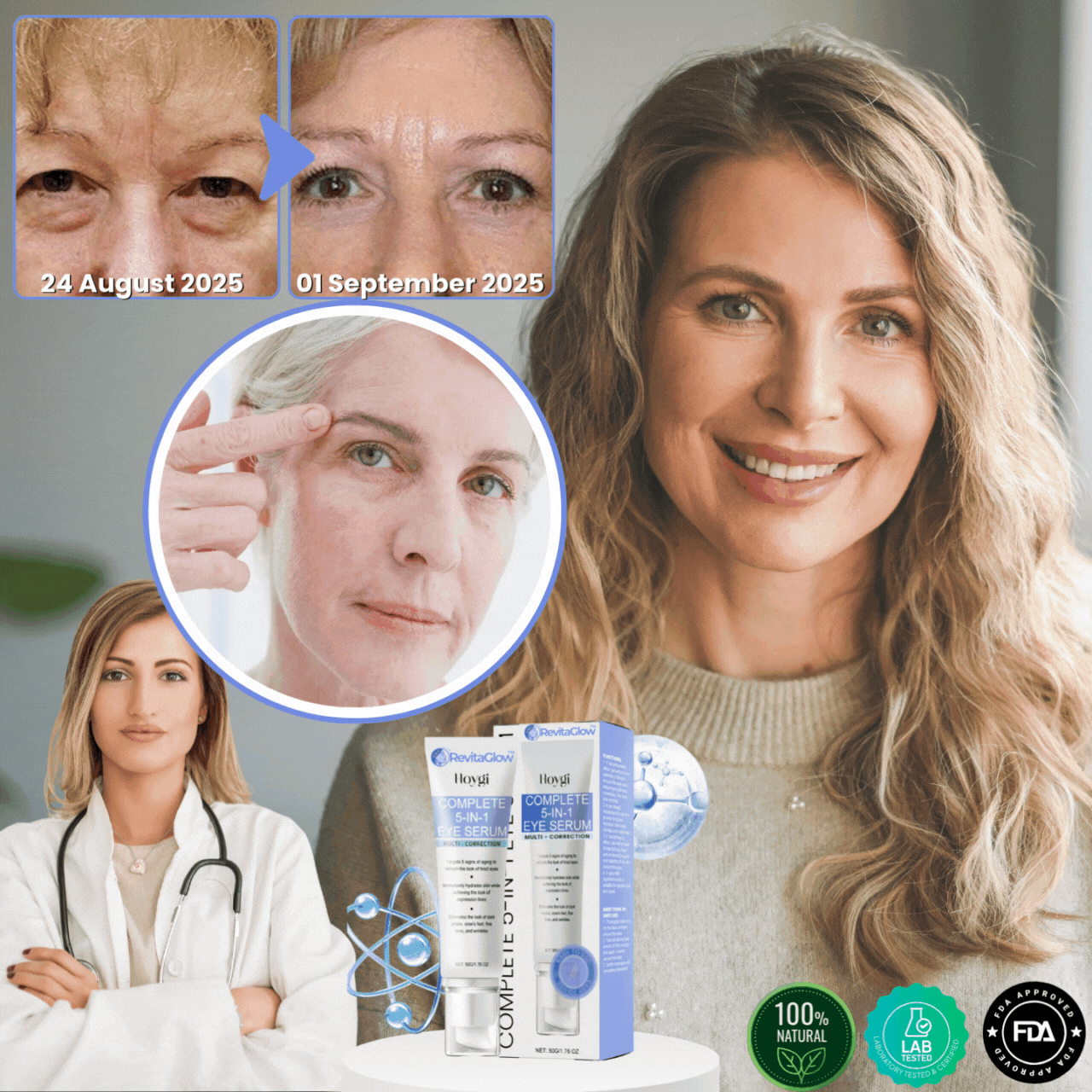 RevitaGlow™ | Erase 95% of Wrinkles, Lift Your Eyes!