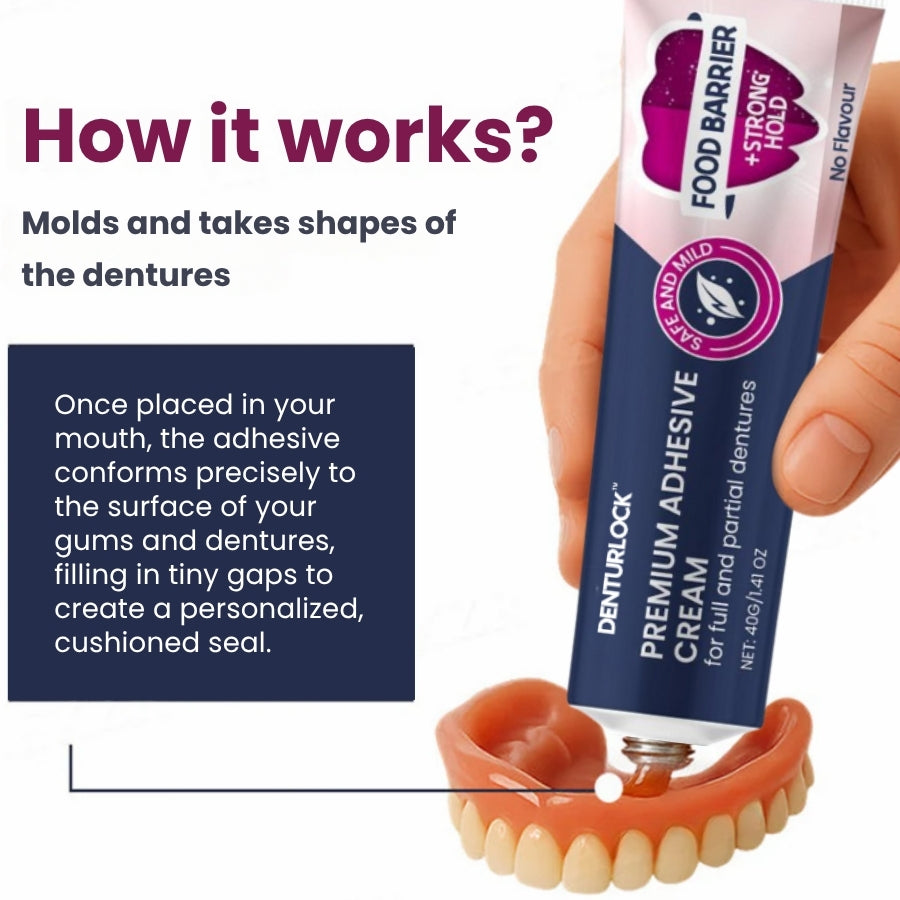 DenturLock™ | Premium Adhesive Cream