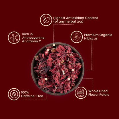 HibiPure™ | Organic Hibiscus Tea Bags