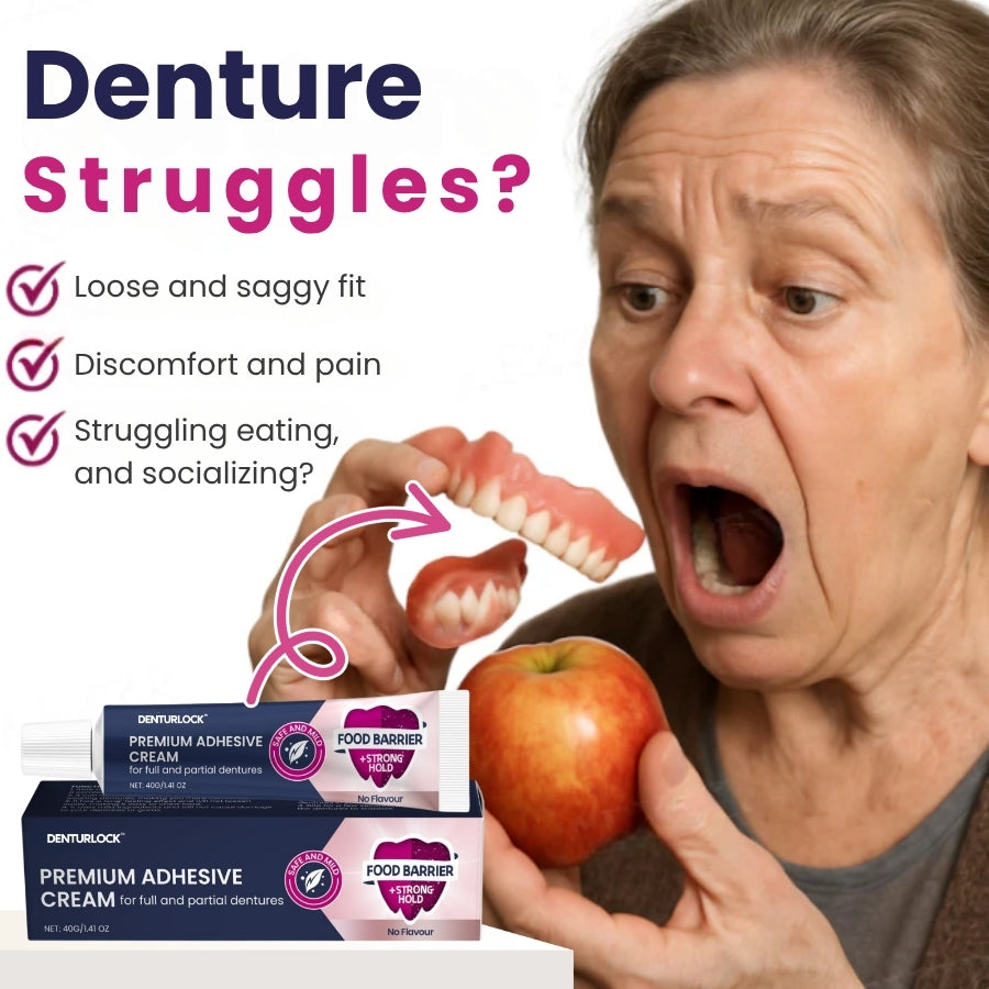 DenturLock™ | Premium Adhesive Cream