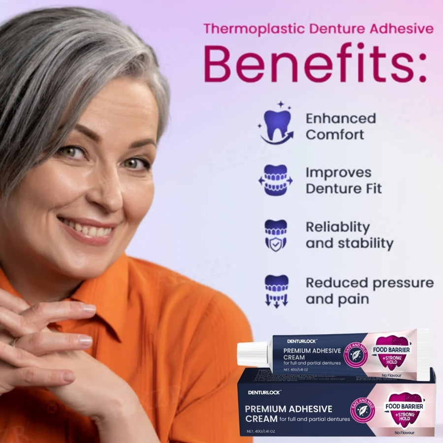 DenturLock™ | Premium Adhesive Cream