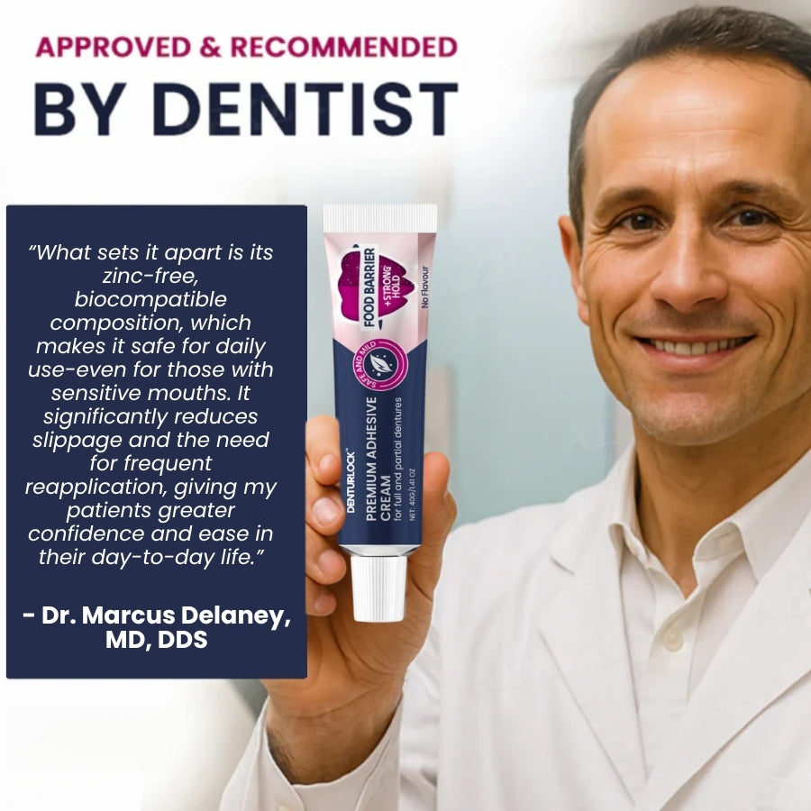 DenturLock™ | Premium Adhesive Cream