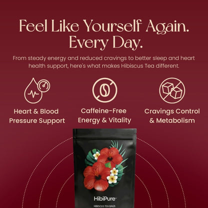 HibiPure™ | Organic Hibiscus Tea Bags