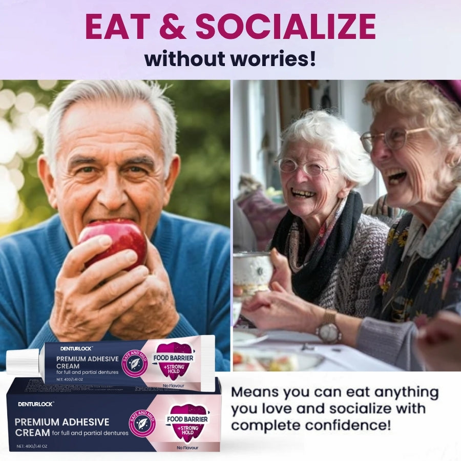 DenturLock™ | Premium Adhesive Cream