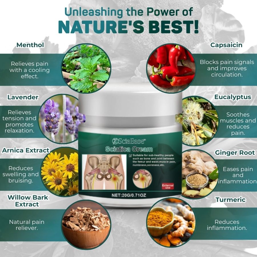 SciaEase™ | Natural Sciatica Cream
