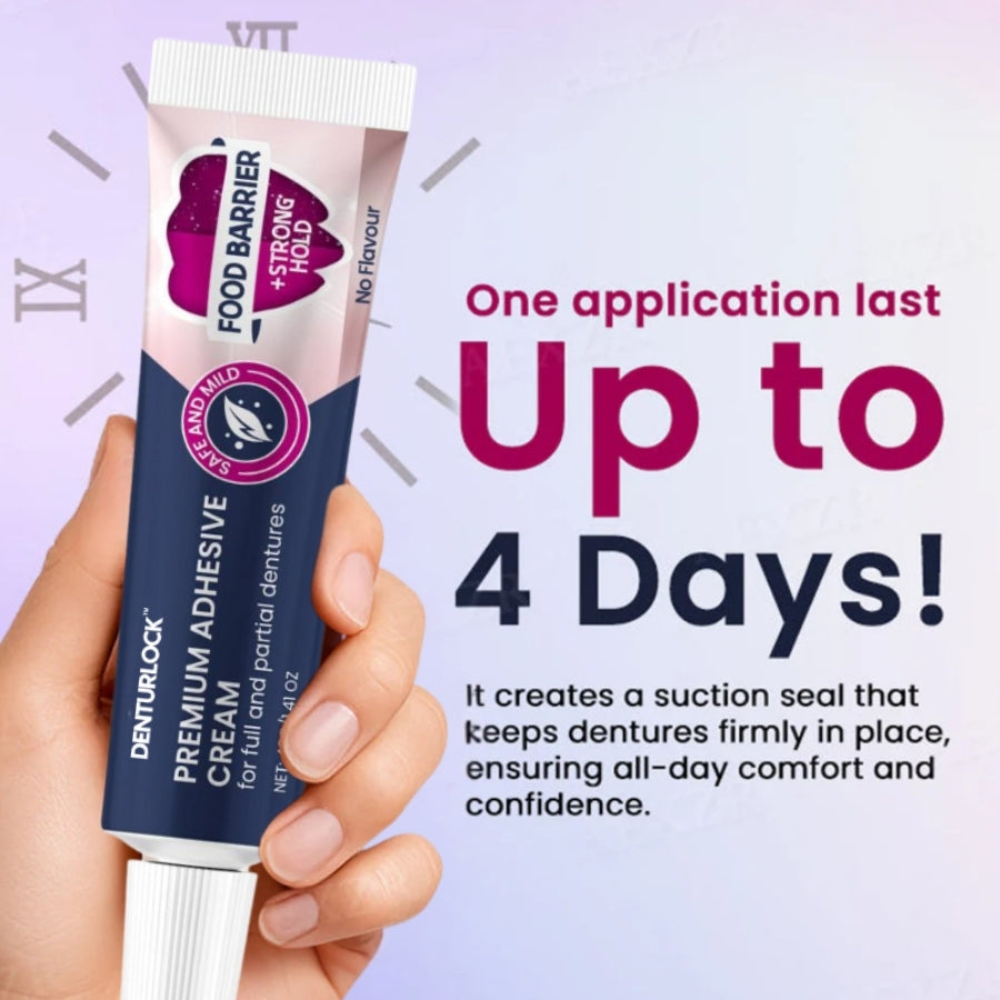 DenturLock™ | Premium Adhesive Cream