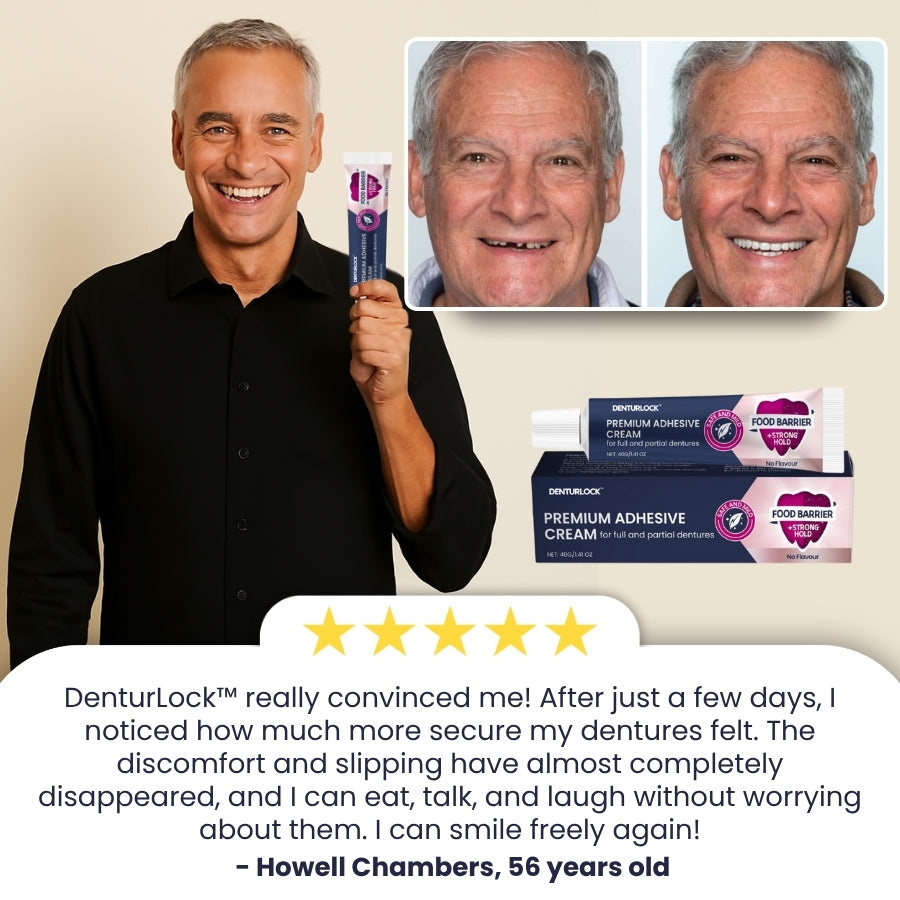 DenturLock™ | Premium Adhesive Cream