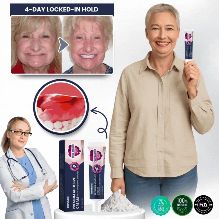 DenturLock™ | Premium Adhesive Cream