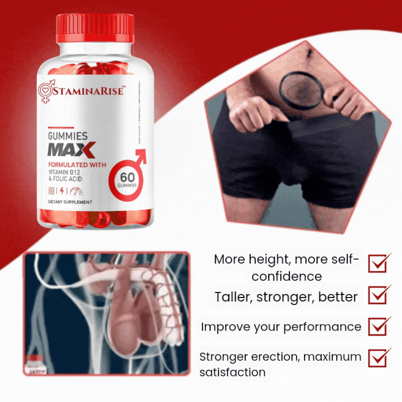 StaminaRise™ Gummy Candies | Increase Penis Size by 5 cm!
